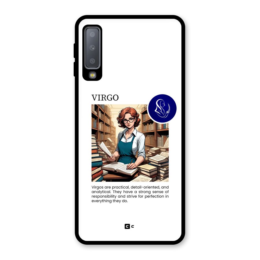 Valuable Virgo Glass Back Case for Galaxy A7 (2018)