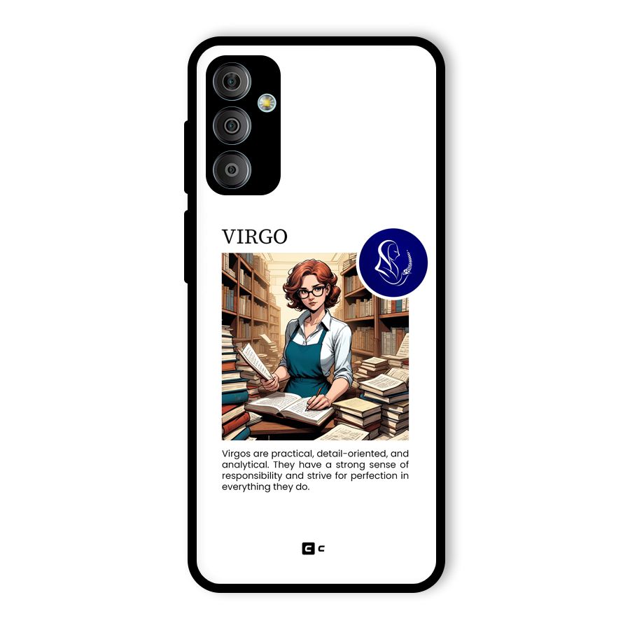Valuable Virgo Glass Back Case for Galaxy F23