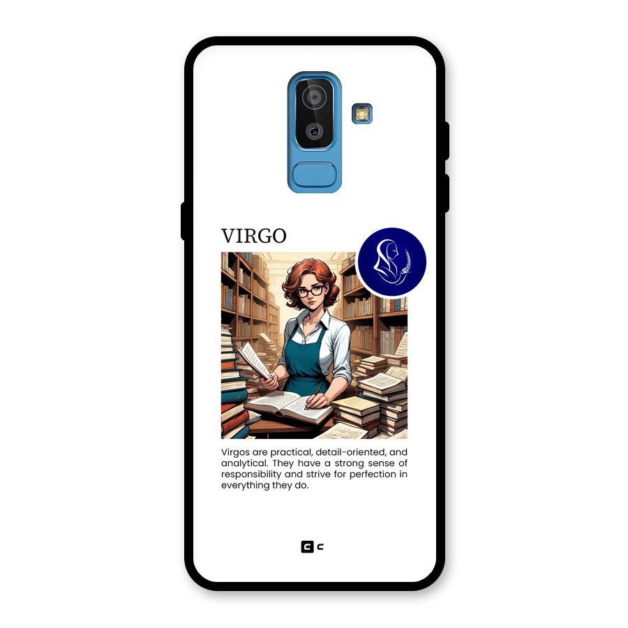 Valuable Virgo Glass Back Case for Galaxy J8