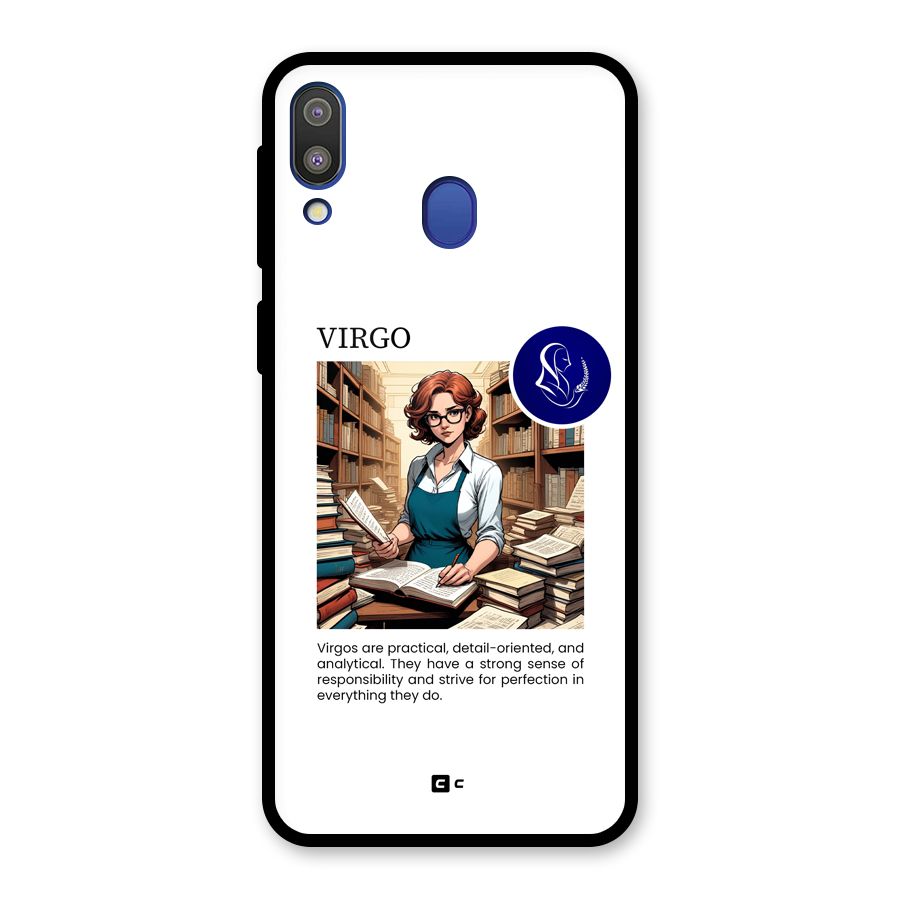 Valuable Virgo Glass Back Case for Galaxy M20