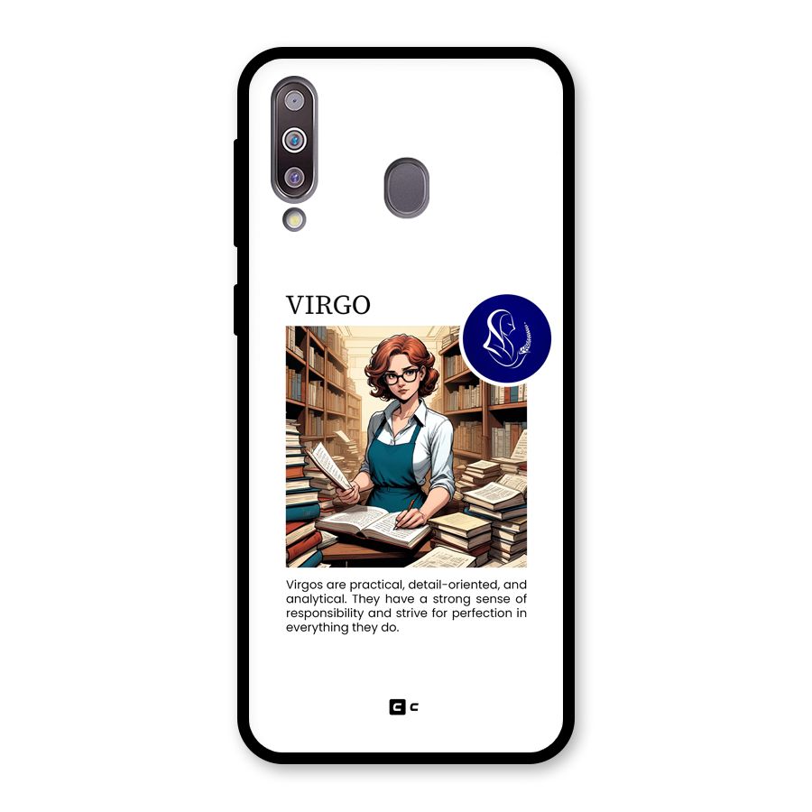 Valuable Virgo Glass Back Case for Galaxy M30
