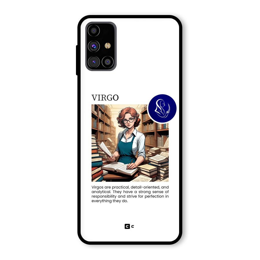 Valuable Virgo Glass Back Case for Galaxy M31s
