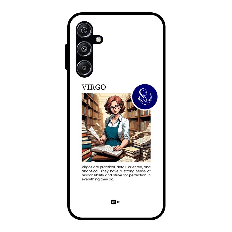Valuable Virgo Glass Back Case for Galaxy M34 5G