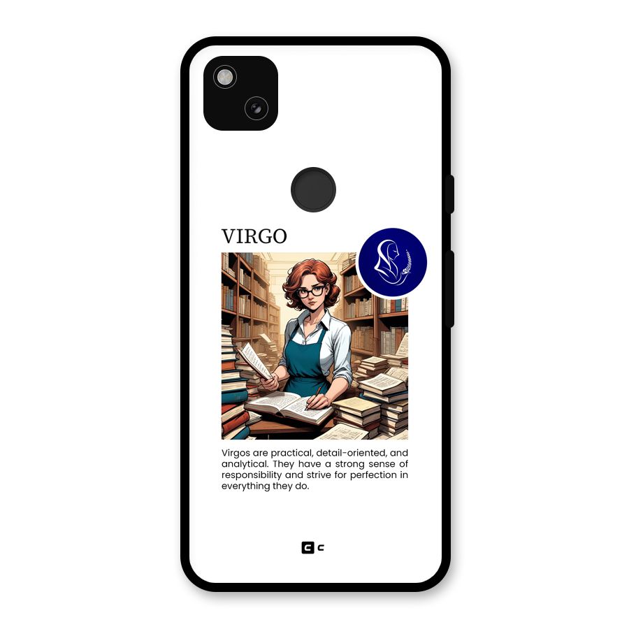 Valuable Virgo Glass Back Case for Google Pixel 4a
