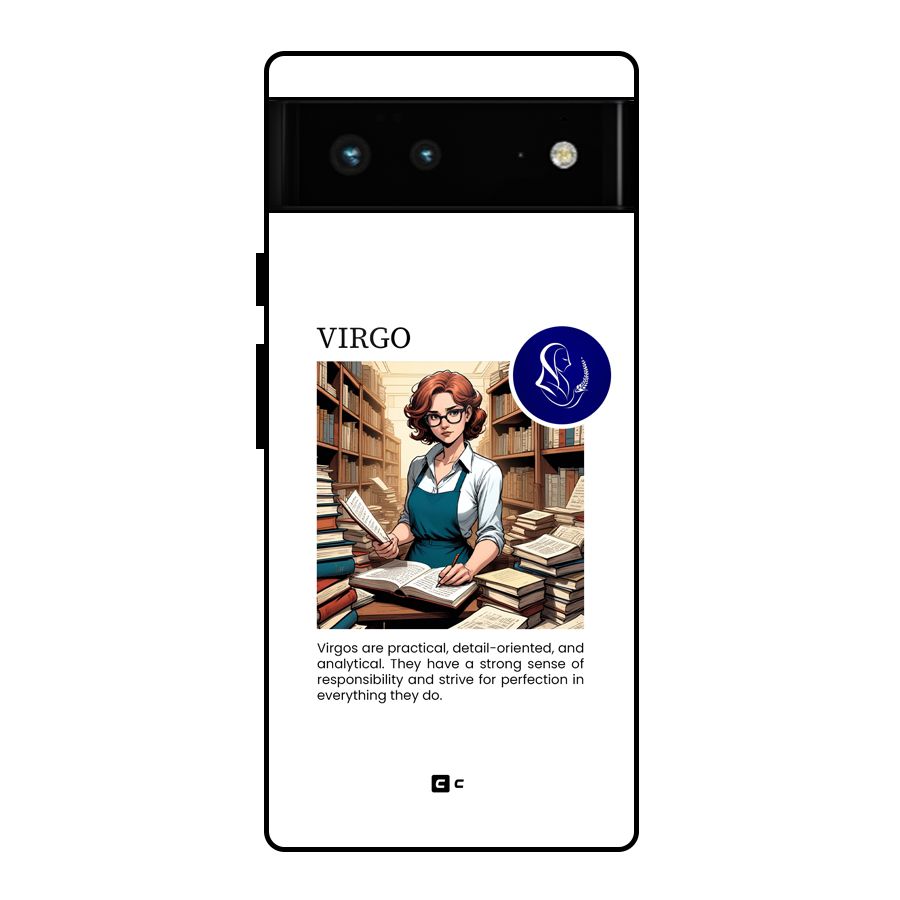 Valuable Virgo Glass Back Case for Google Pixel 6