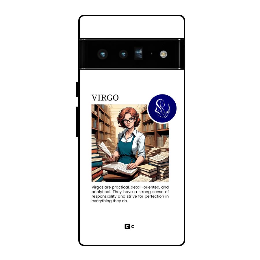 Valuable Virgo Glass Back Case for Google Pixel 6 Pro