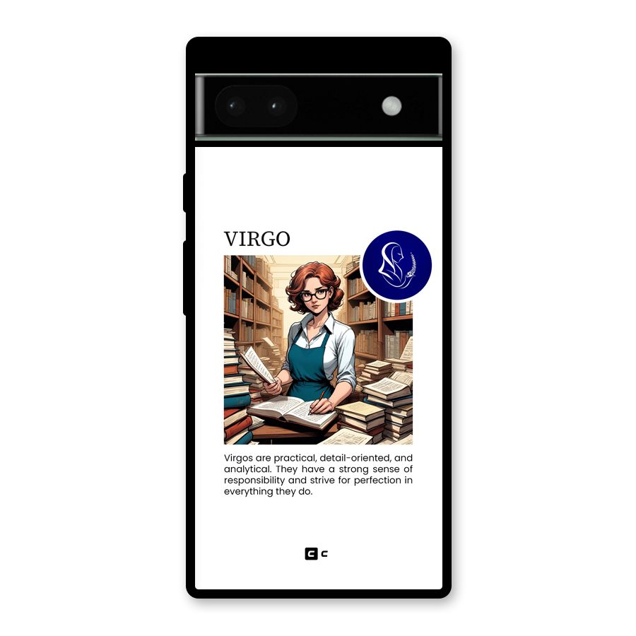 Valuable Virgo Glass Back Case for Google Pixel 6a