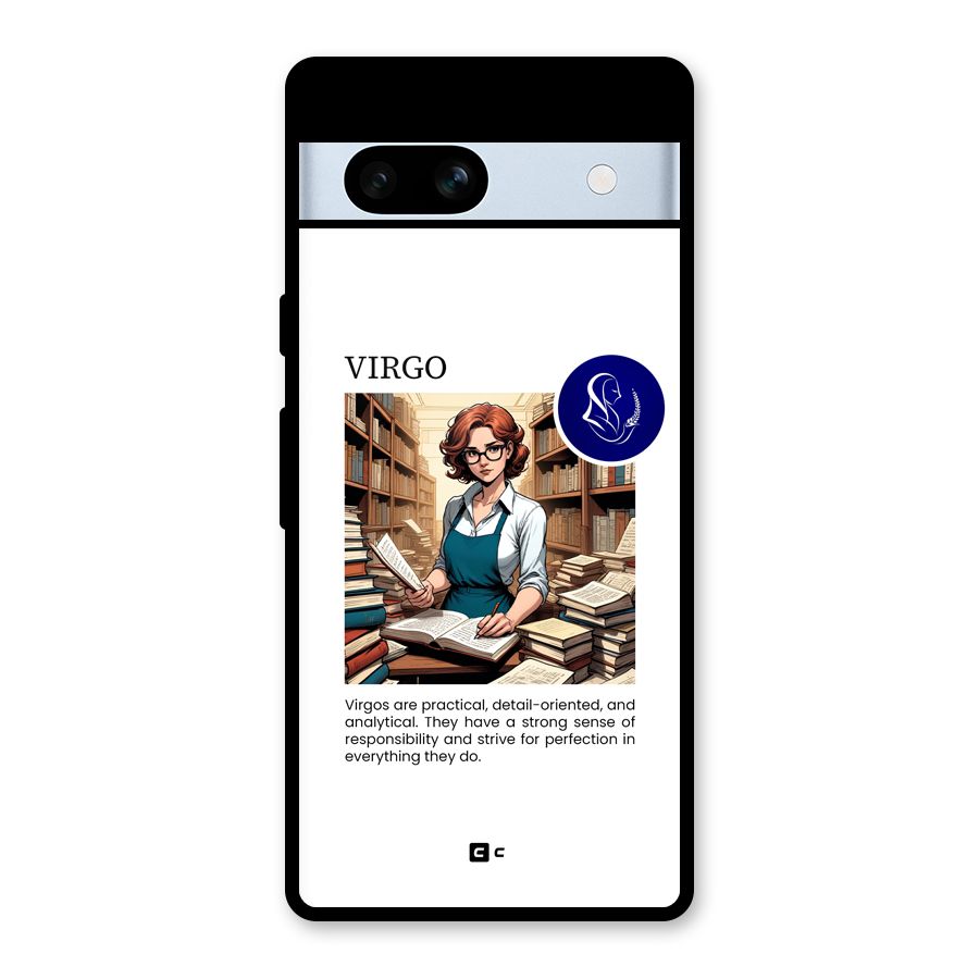 Valuable Virgo Glass Back Case for Google Pixel 7a
