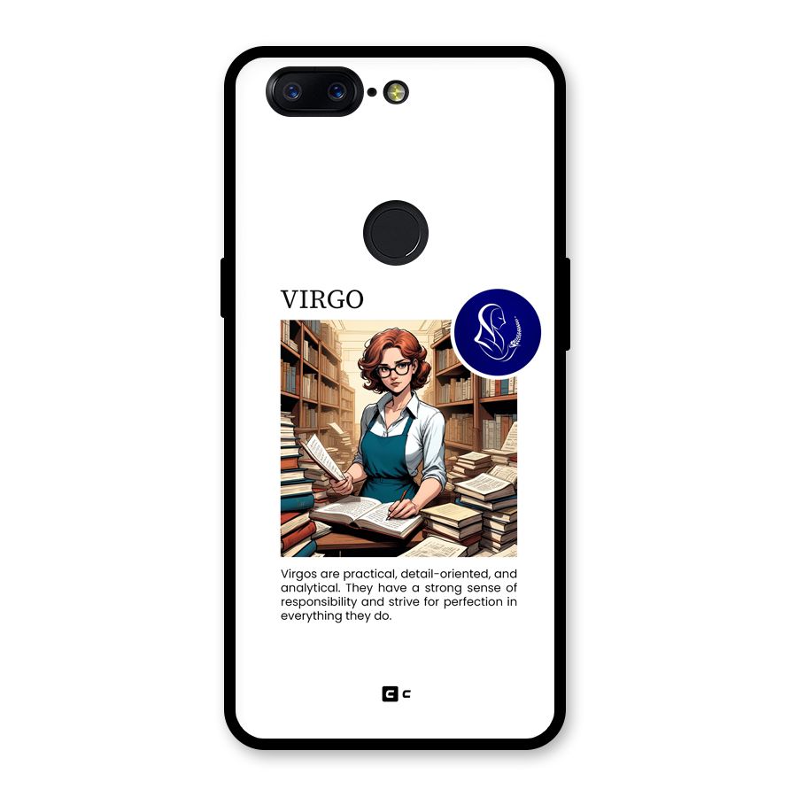 Valuable Virgo Glass Back Case for OnePlus 5T