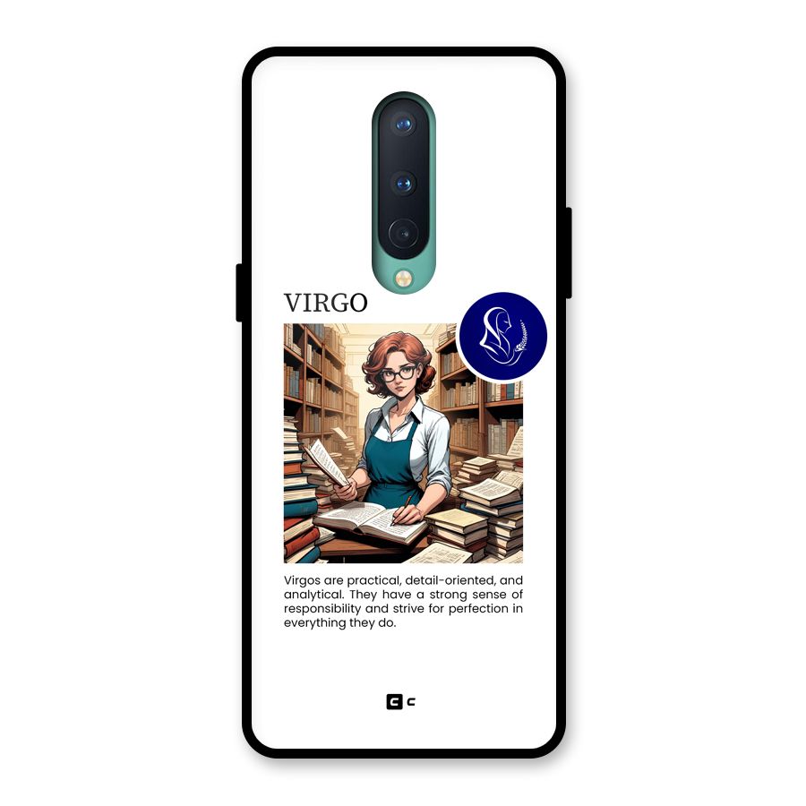 Valuable Virgo Glass Back Case for OnePlus 8