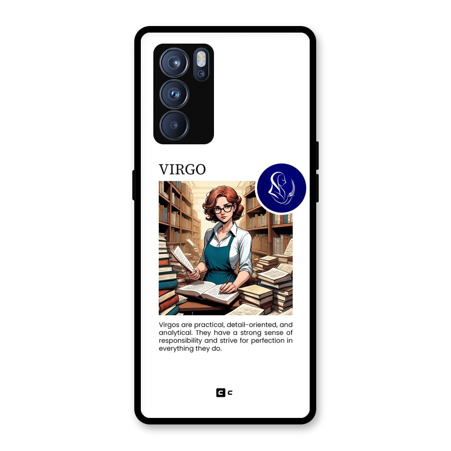 Valuable Virgo Glass Back Case for Oppo Reno6 Pro 5G
