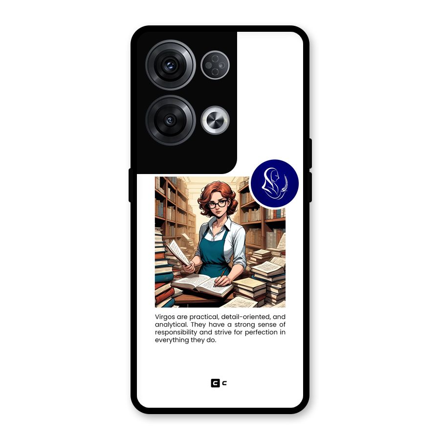 Valuable Virgo Glass Back Case for Oppo Reno8 Pro 5G