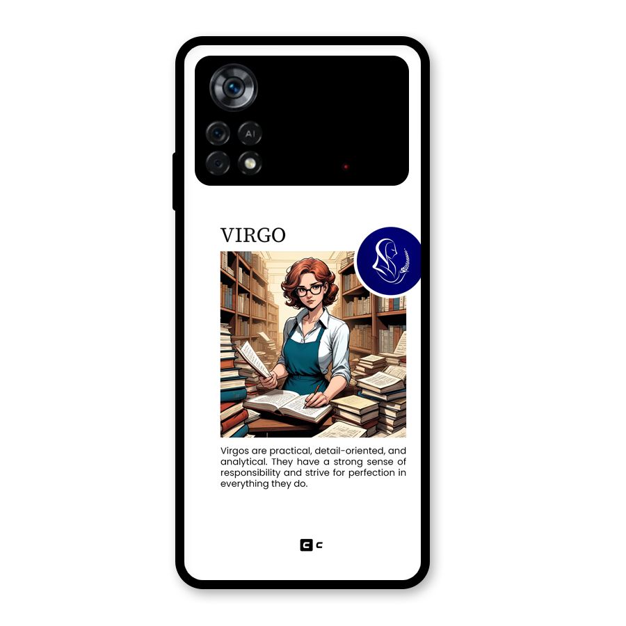 Valuable Virgo Glass Back Case for Poco X4 Pro 5G