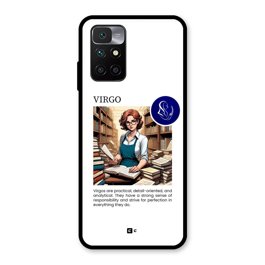 Valuable Virgo Glass Back Case for Redmi 10 Prime