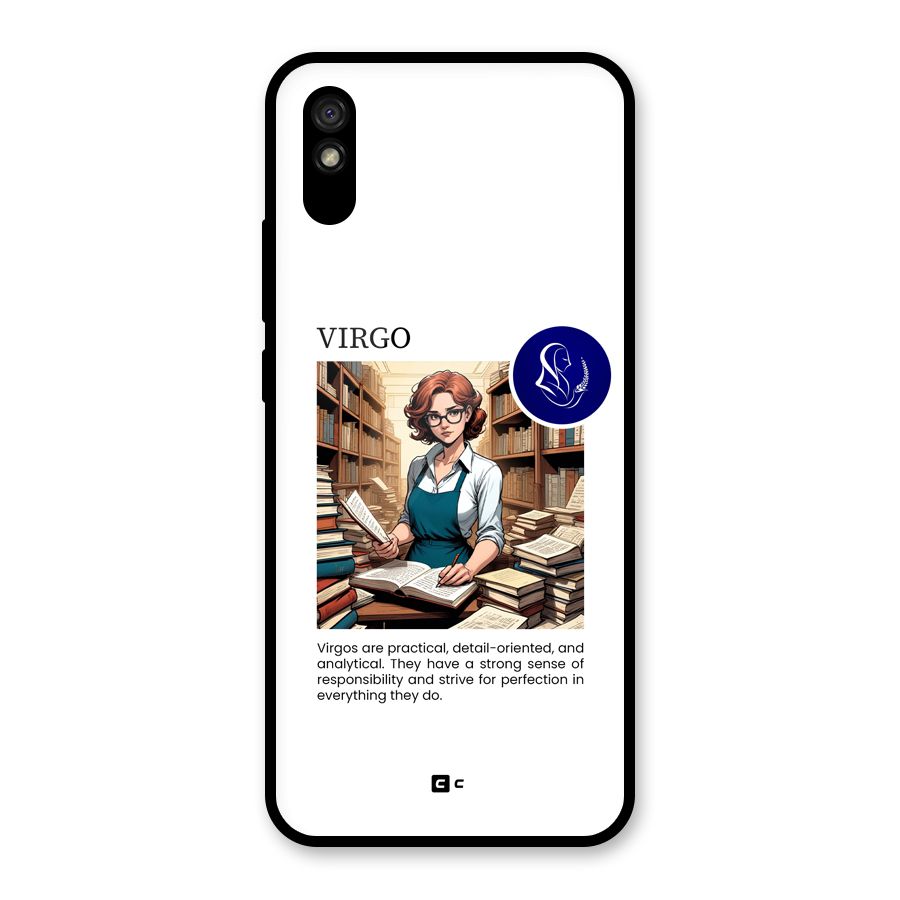 Valuable Virgo Glass Back Case for Redmi 9A