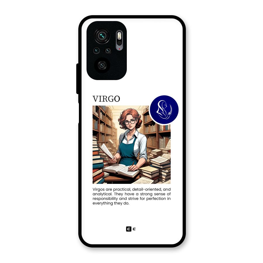Valuable Virgo Glass Back Case for Redmi Note 10S
