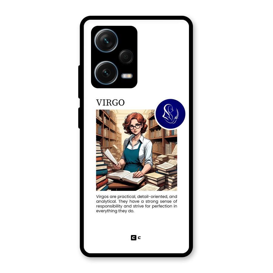 Valuable Virgo Glass Back Case for Redmi Note 12 Pro Plus 5G