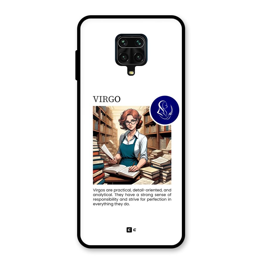 Valuable Virgo Glass Back Case for Redmi Note 9 Pro