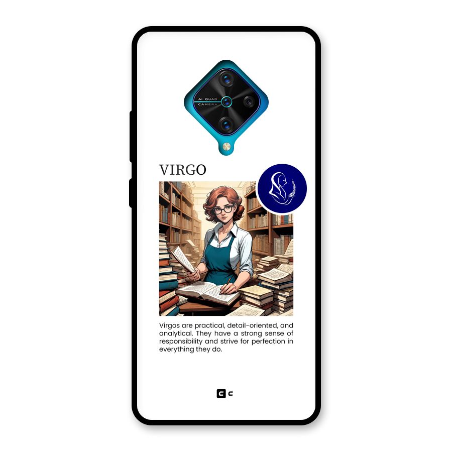 Valuable Virgo Glass Back Case for Vivo S1 Pro