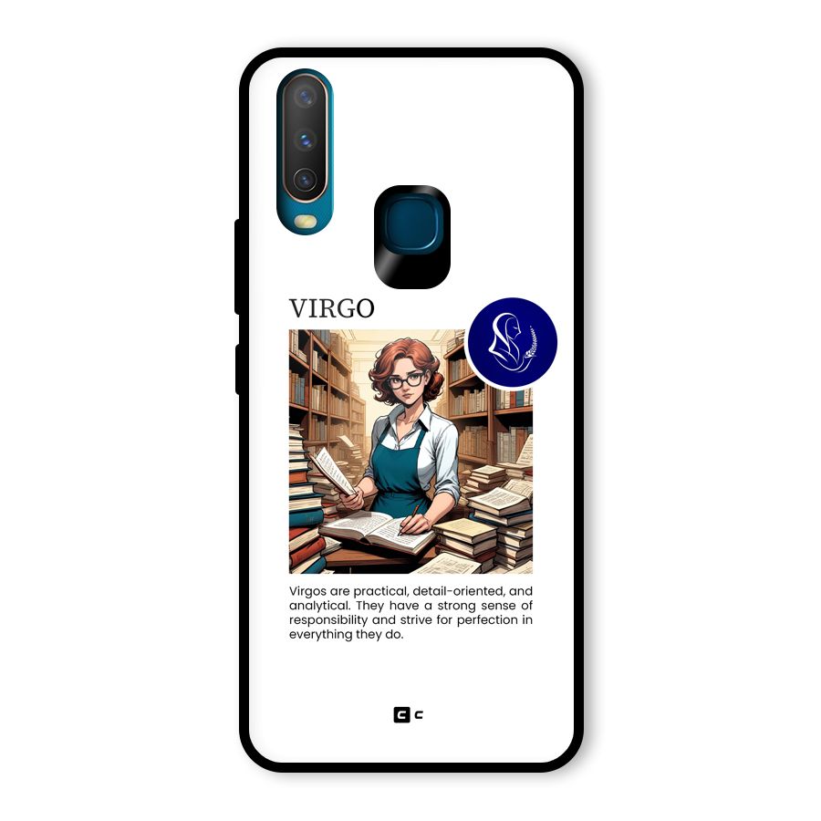 Valuable Virgo Glass Back Case for Vivo U10