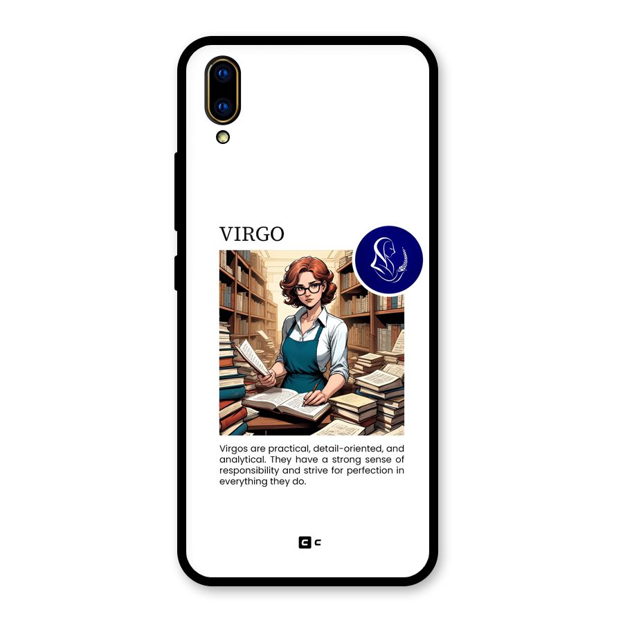 Valuable Virgo Glass Back Case for Vivo V11 Pro
