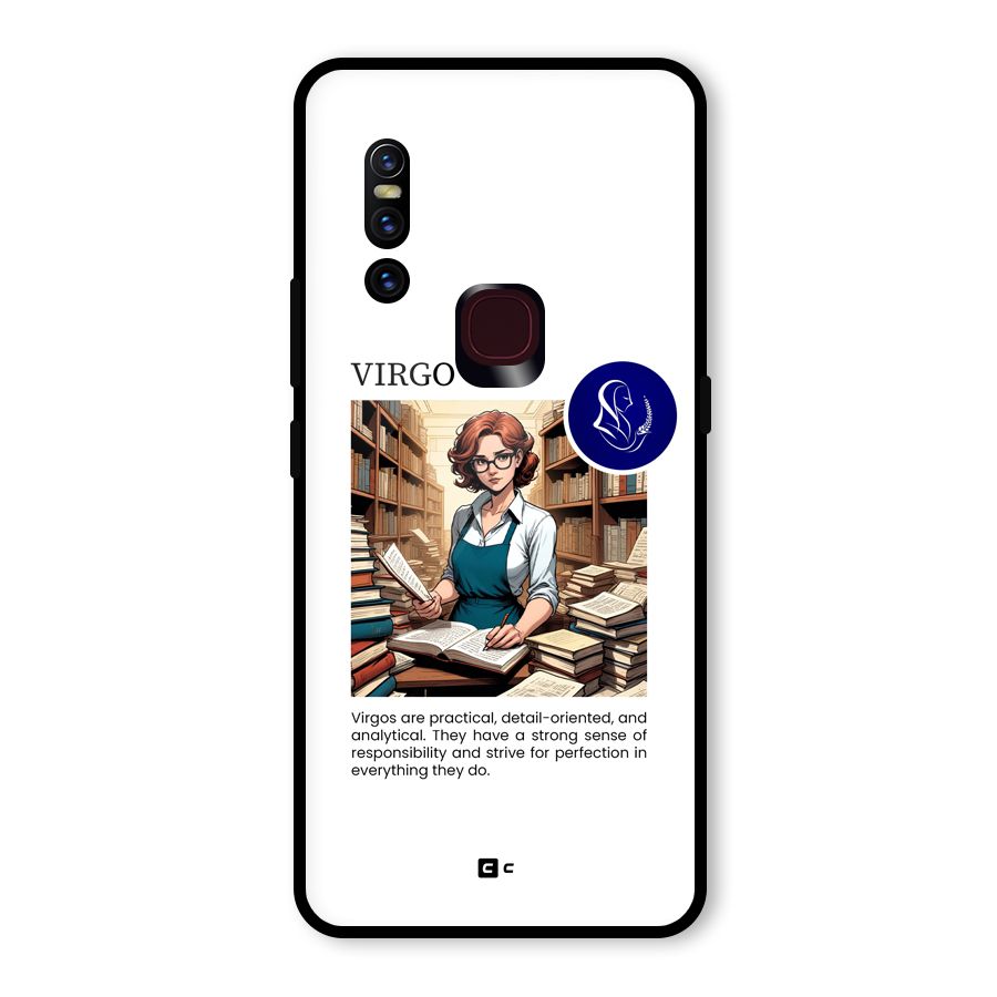 Valuable Virgo Glass Back Case for Vivo V15