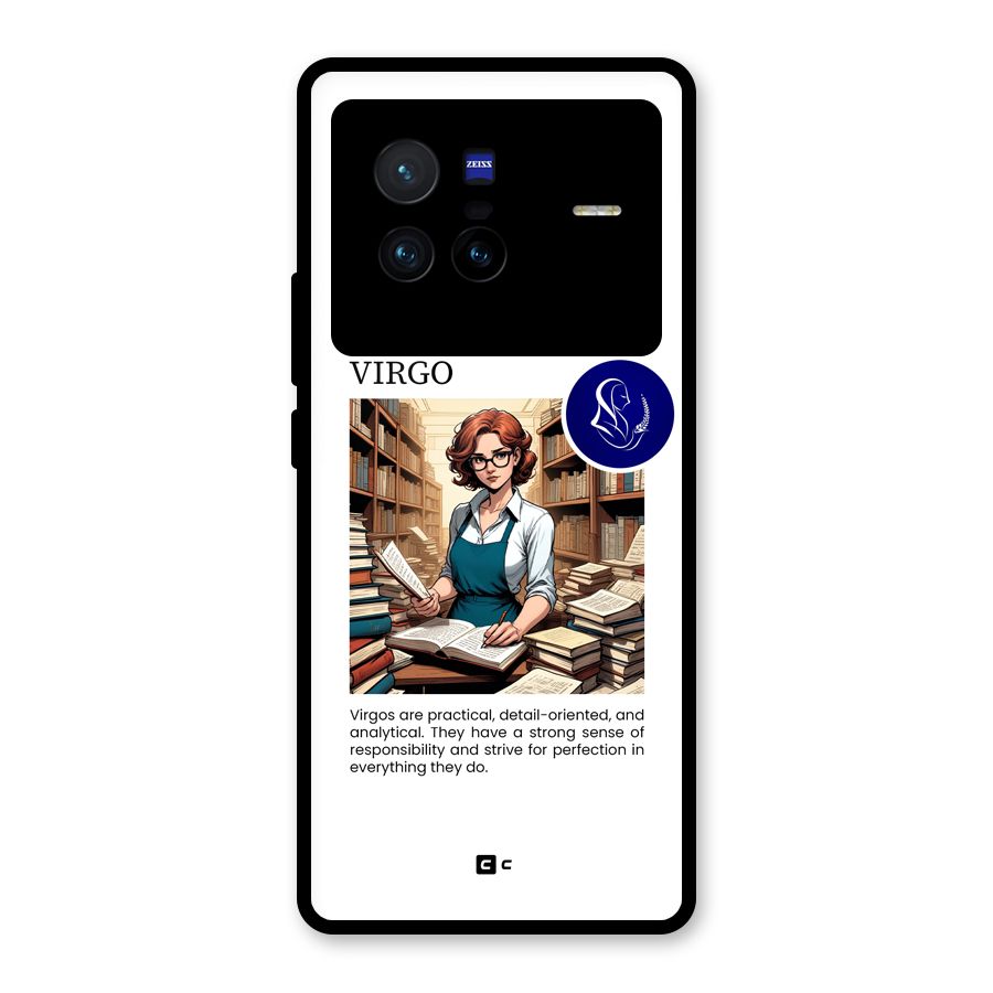Valuable Virgo Glass Back Case for Vivo X80