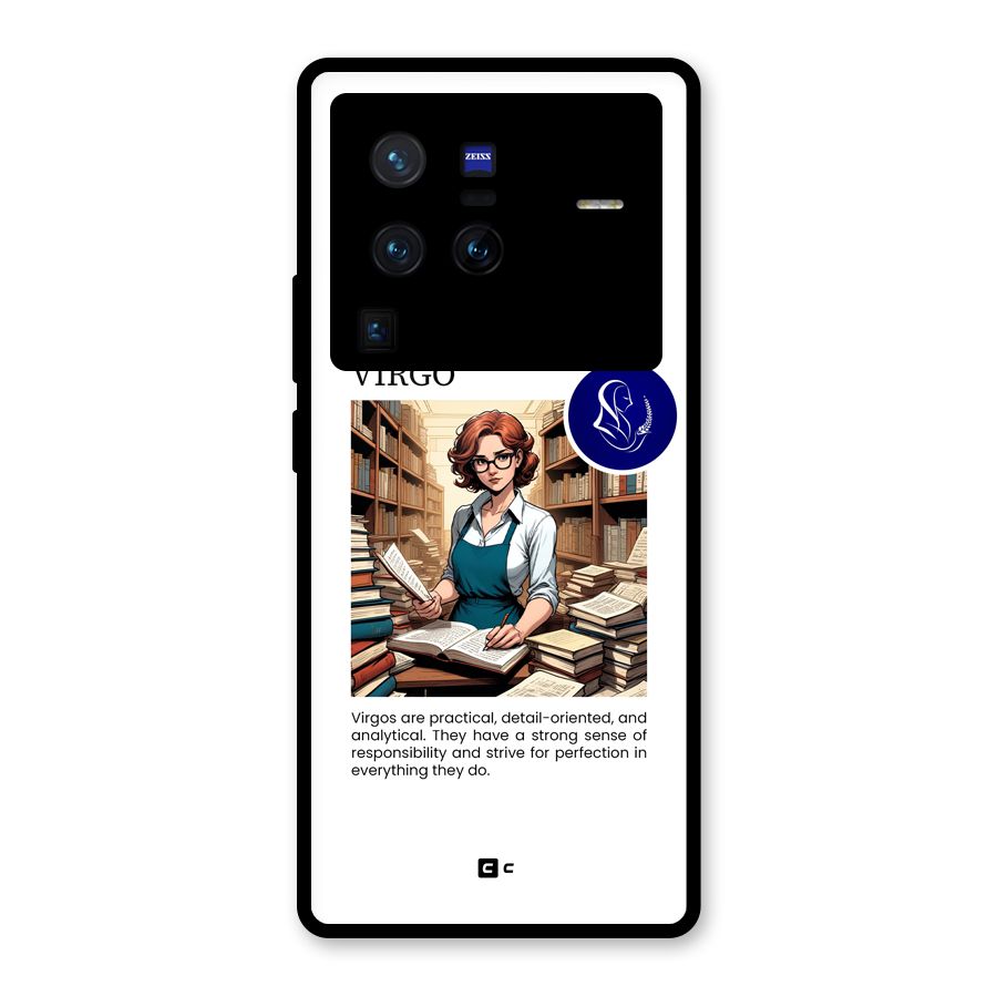 Valuable Virgo Glass Back Case for Vivo X80 Pro