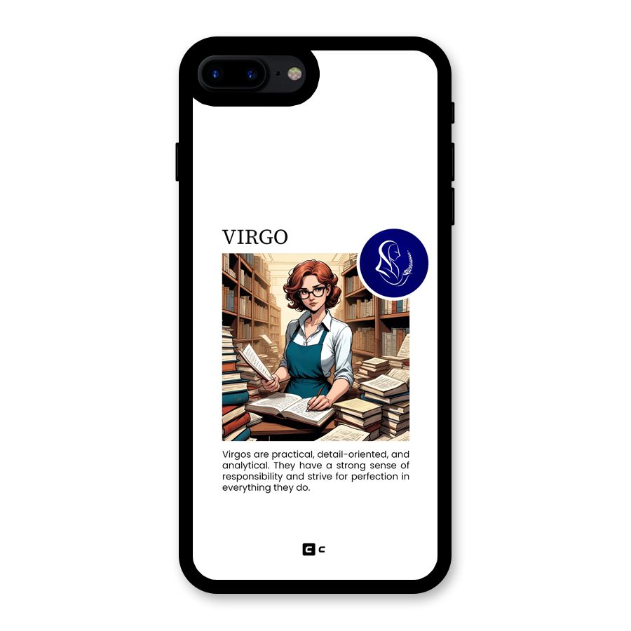 Valuable Virgo Glass Back Case for iPhone 8 Plus