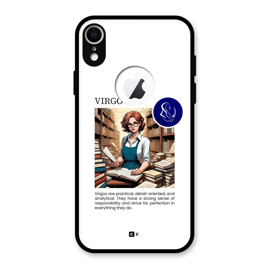 Valuable Virgo Glass Back Case for iPhone XR Logo Cut