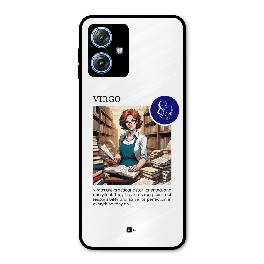 Valuable Virgo Metal Back Case for Moto G54