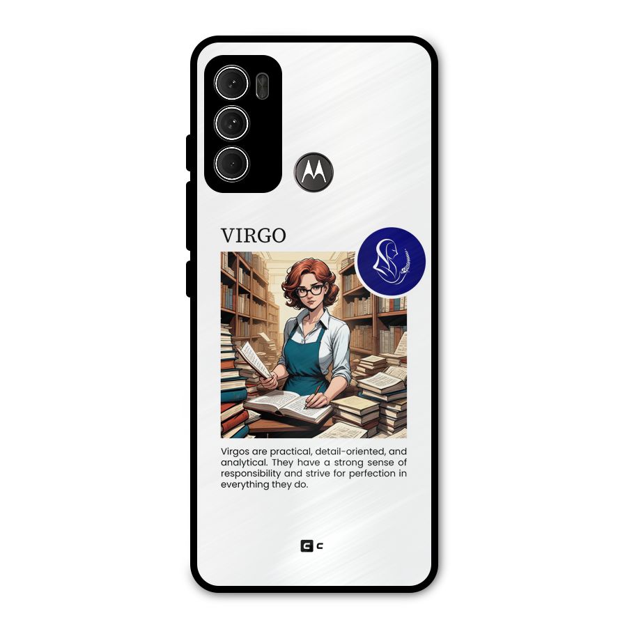 Valuable Virgo Metal Back Case for Moto G60