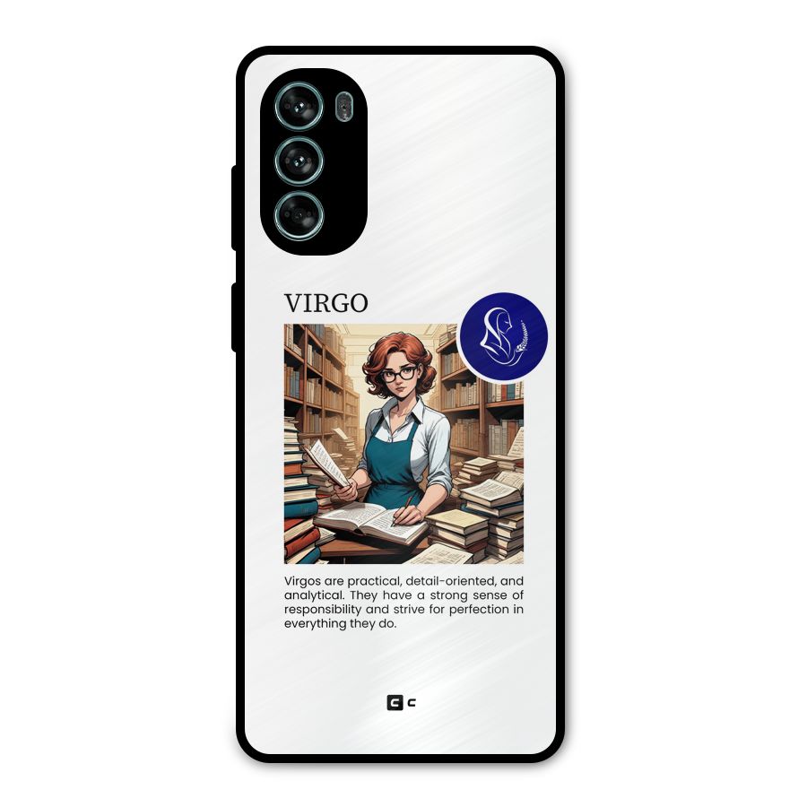 Valuable Virgo Metal Back Case for Moto G62