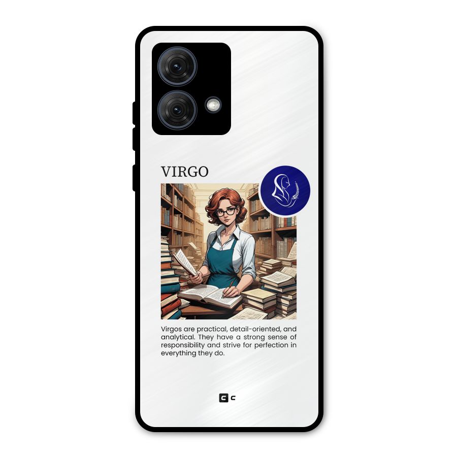 Valuable Virgo Metal Back Case for Moto G84
