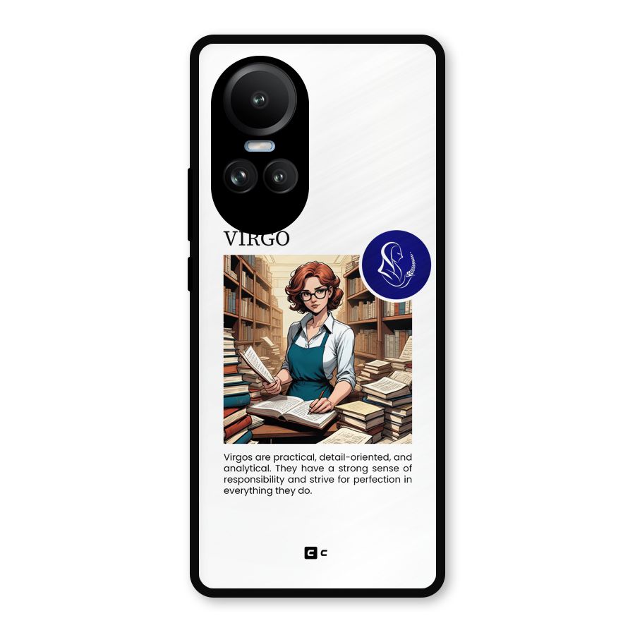 Valuable Virgo Metal Back Case for Oppo Reno10