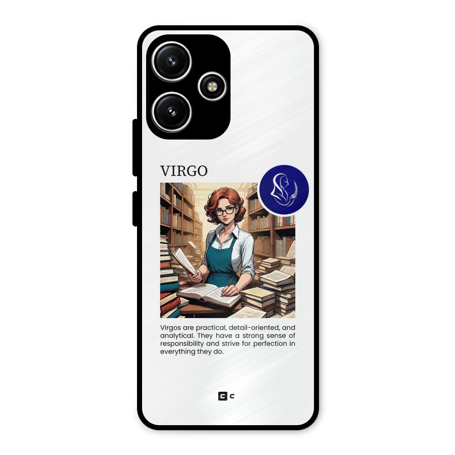 Valuable Virgo Metal Back Case for Poco M6 Pro