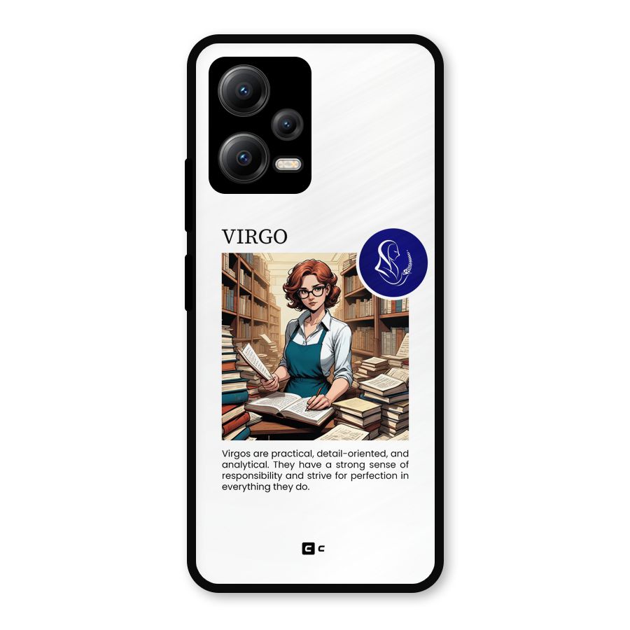 Valuable Virgo Metal Back Case for Poco X5