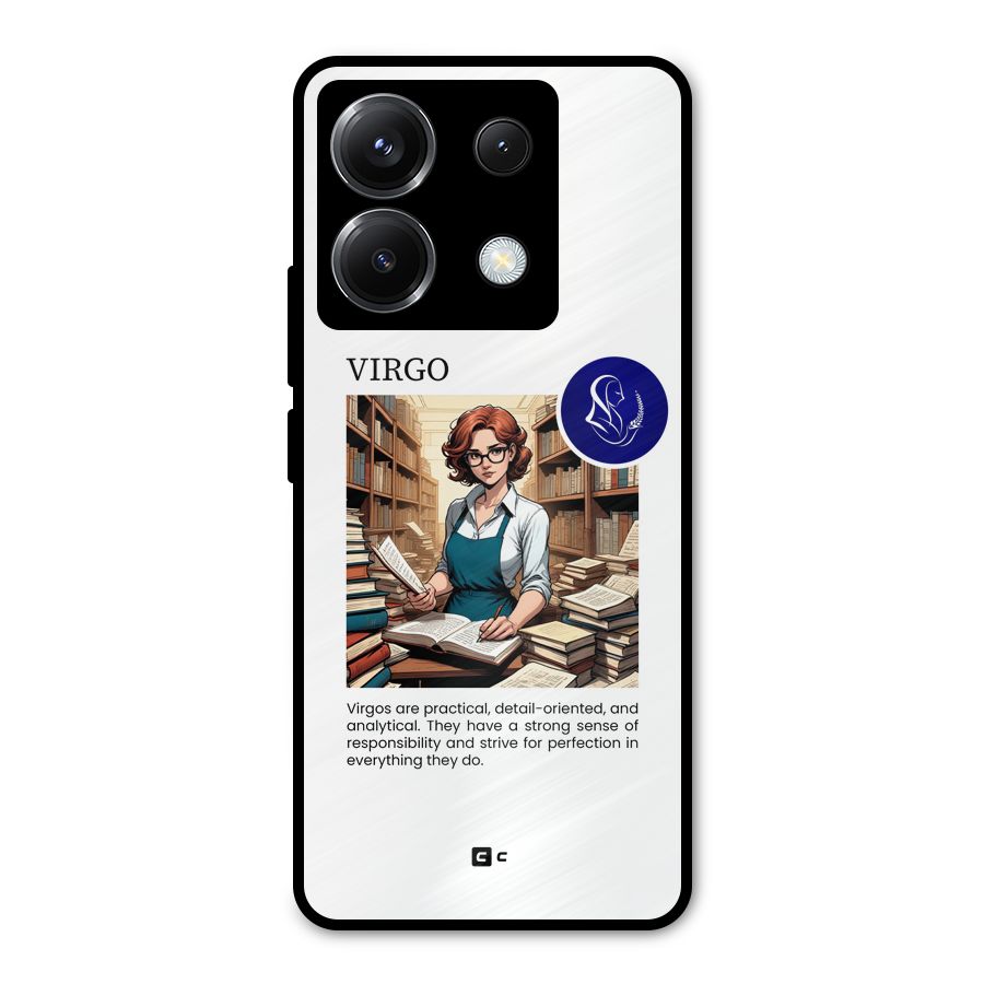 Valuable Virgo Metal Back Case for Poco X6