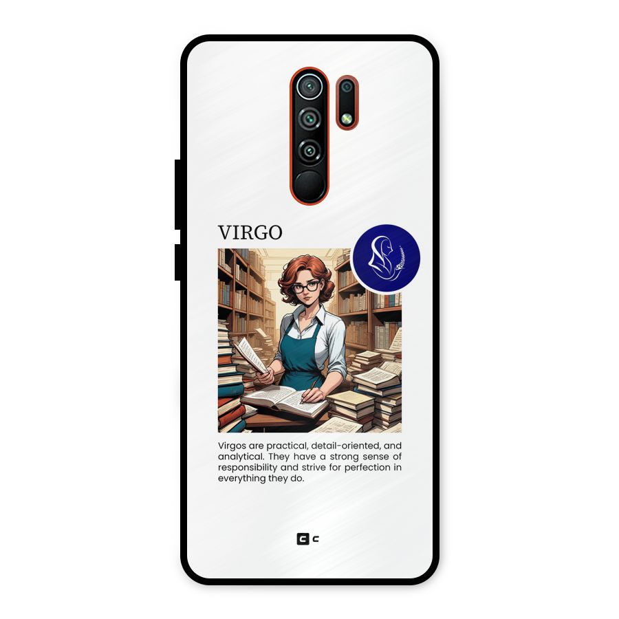 Valuable Virgo Metal Back Case for Redmi 9 Prime