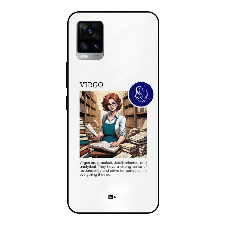Valuable Virgo Metal Back Case for Vivo V20 2021
