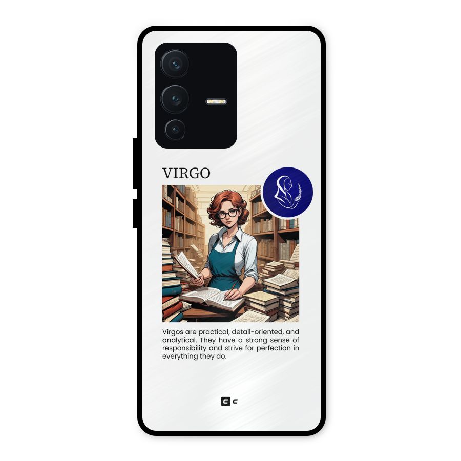 Valuable Virgo Metal Back Case for Vivo V23 5G