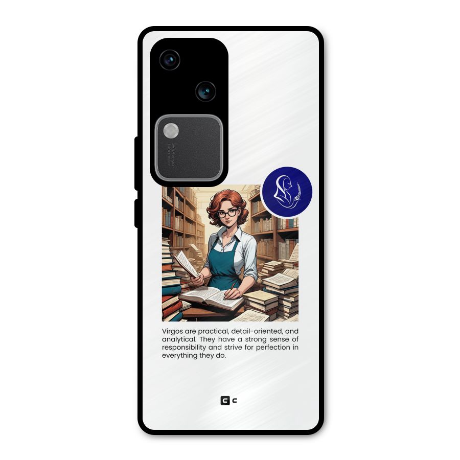 Valuable Virgo Metal Back Case for Vivo V30 Pro