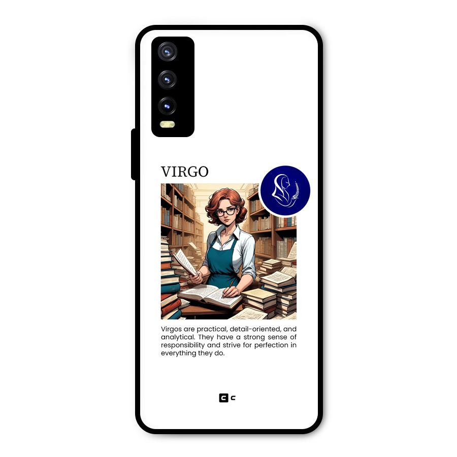 Valuable Virgo Metal Back Case for Vivo Y20