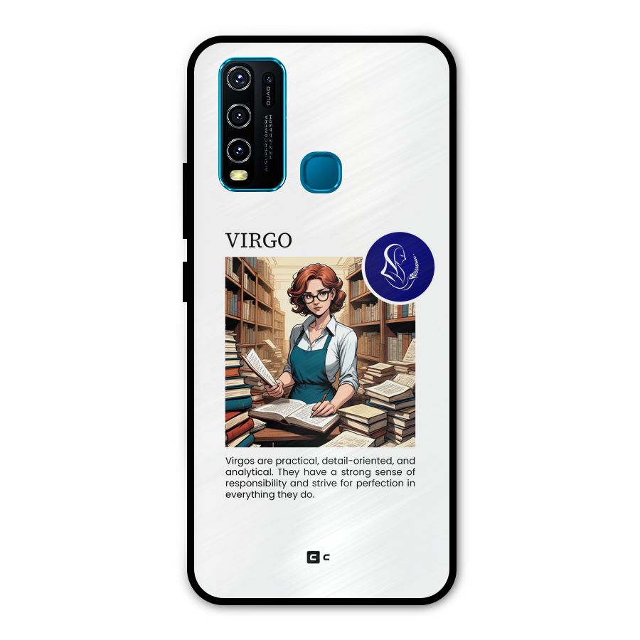 Valuable Virgo Metal Back Case for Vivo Y30