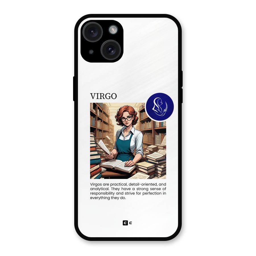 Valuable Virgo Metal Back Case for iPhone 15 Plus