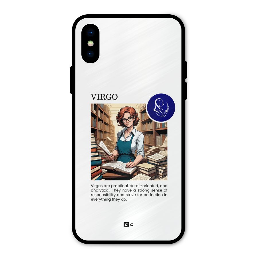 Valuable Virgo Metal Back Case for iPhone X