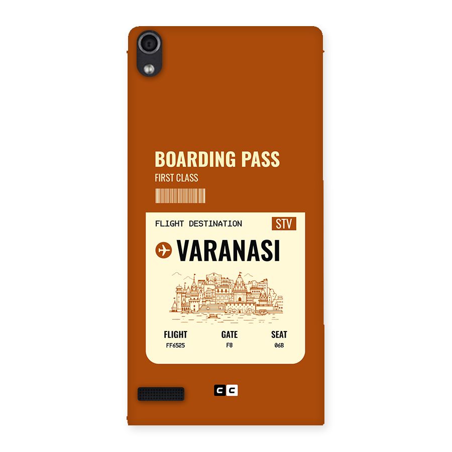 Varanasi Boarding Pass Back Case for Ascend P6