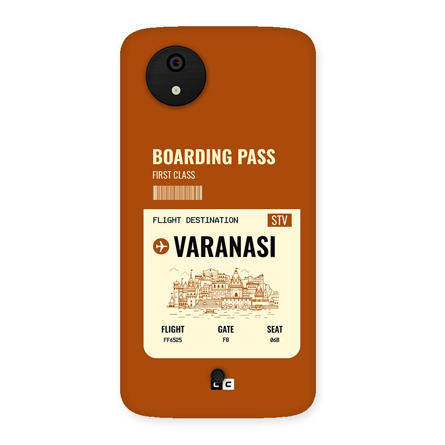 Varanasi Boarding Pass Back Case for Canvas A1  AQ4501