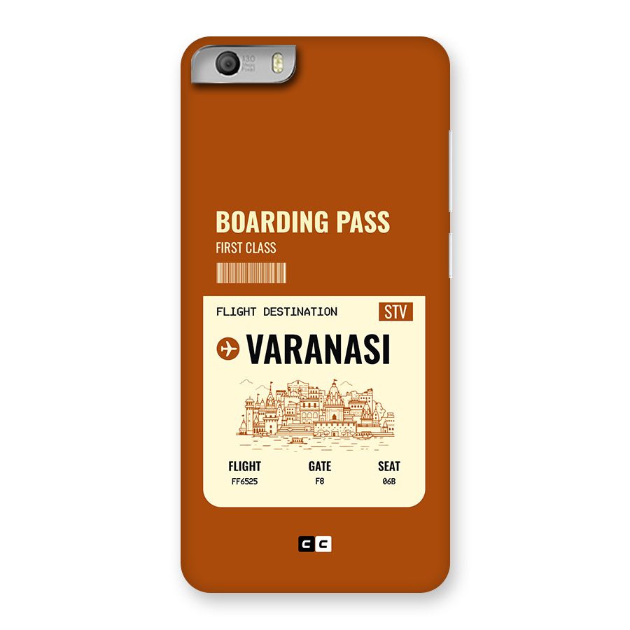 Varanasi Boarding Pass Back Case for Canvas Knight 2