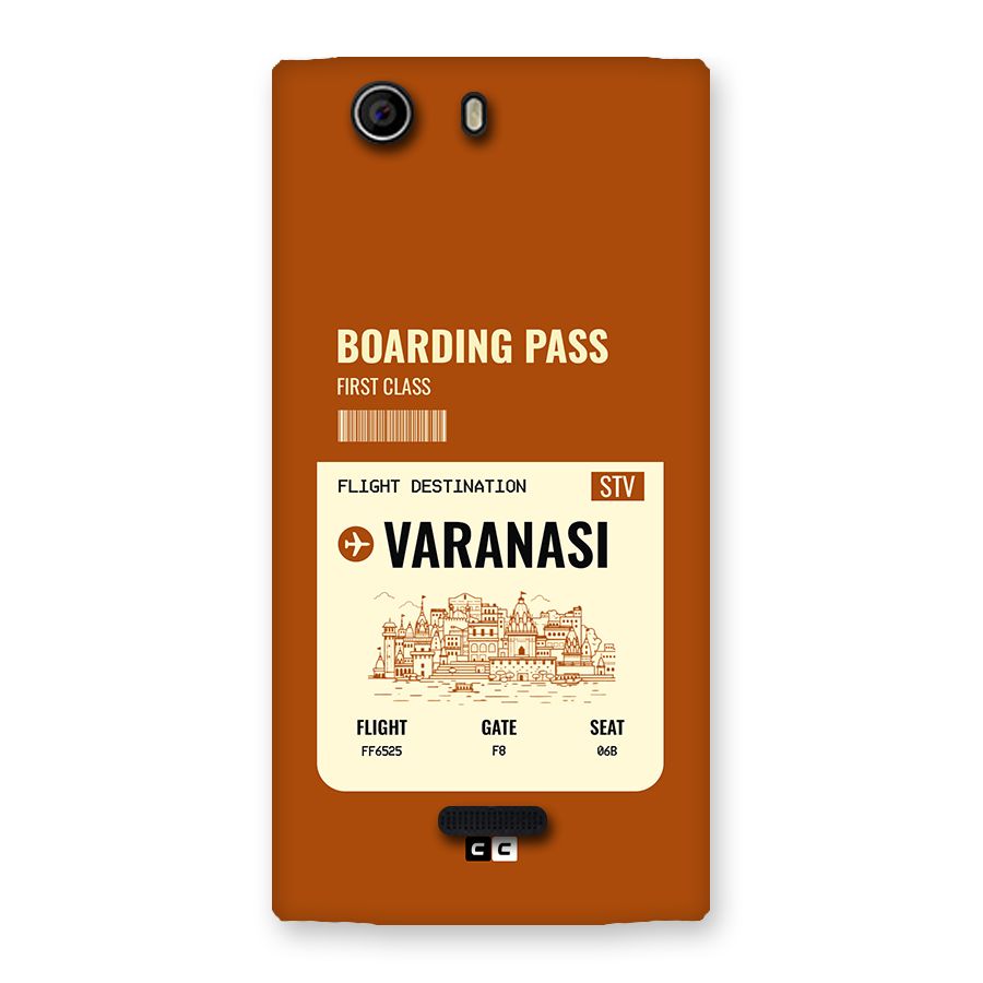Varanasi Boarding Pass Back Case for Canvas Nitro 2 E311